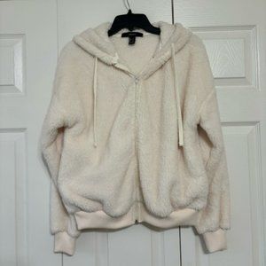 Forever 21 Fleece Zip Hoodie (Small)